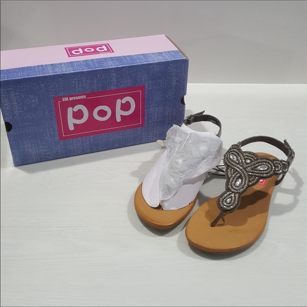 Pewter Bling Gladiator Sandal NWT